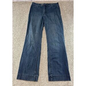 NYDJ Not Your Daughters Jeans Womens Sz 12 Straight Leg Style 1844 Denim Stretch